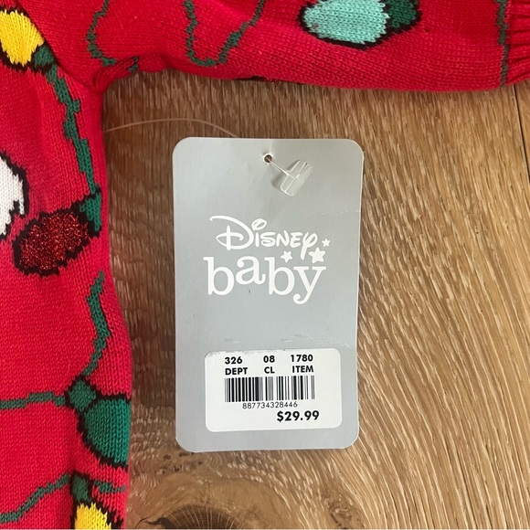 Disney Baby Holiday Lights Mickey Mouse Sweater - Picture 4 of 4